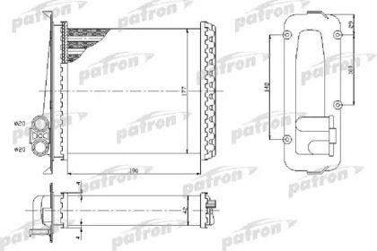 Теплообменник, отопление салона PATRON PRS2072