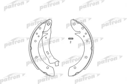 Комлект тормозных накладок PATRON PSP567