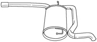 Глушитель выхлопных газов конечный SIGAM 11621