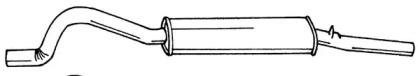 Глушитель выхлопных газов конечный SIGAM 12643