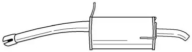 Глушитель выхлопных газов конечный SIGAM 38632