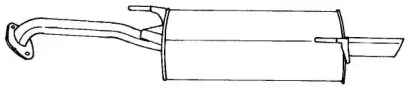 Глушитель выхлопных газов конечный SIGAM 44672