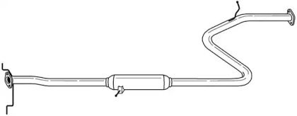 Средний глушитель выхлопных газов SIGAM 74404