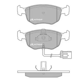 Комплект тормозных колодок MOTAQUIP LVXL782