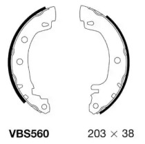 Комлект тормозных накладок MOTAQUIP VBS560