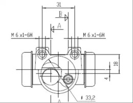 Цилиндр MOTAQUIP VWC415