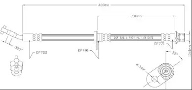 Шлангопровод MOTAQUIP VBJ657