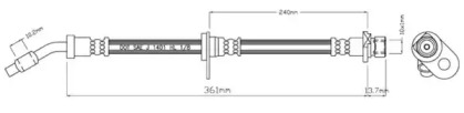 Тормозной шланг MOTAQUIP VBH424