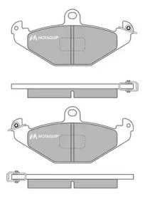 Комплект тормозных колодок MOTAQUIP LVXL729