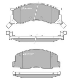 Комплект тормозных колодок MOTAQUIP LVXL737