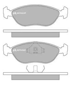 Комплект тормозных колодок MOTAQUIP LVXL740