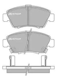 Комплект тормозных колодок MOTAQUIP LVXL752