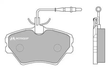 Комплект тормозных колодок MOTAQUIP LVXL760