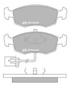 Комплект тормозных колодок MOTAQUIP LVXL780