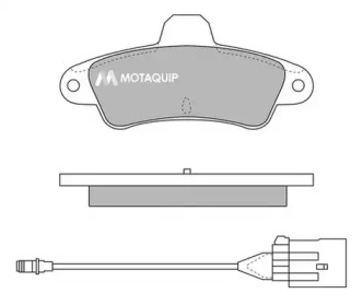 Комплект тормозных колодок MOTAQUIP LVXL781