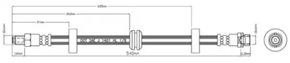 Тормозной шланг MOTAQUIP VBH802