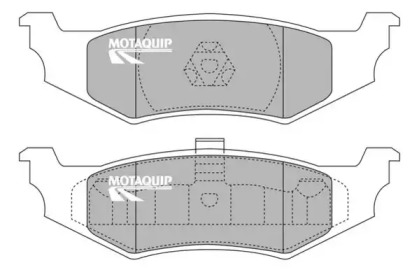 Комплект тормозных колодок MOTAQUIP LVXL990