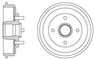 Тормозный барабан MOTAQUIP VBD41