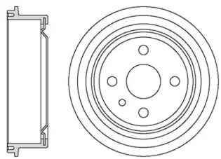 Тормозный барабан MOTAQUIP VBD601