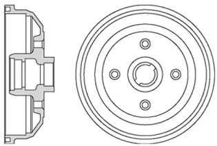 Тормозный барабан MOTAQUIP VBD614