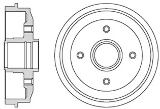 Тормозной барабан MOTAQUIP VBD629