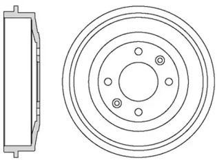 Тормозный барабан MOTAQUIP VBD631