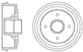 Тормозной барабан MOTAQUIP VBD634