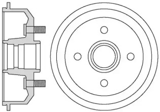 Тормозный барабан MOTAQUIP VBD637