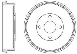 Тормозной барабан MOTAQUIP VBD641