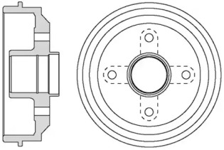 Тормозный барабан MOTAQUIP VBD661