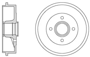 Тормозный барабан MOTAQUIP VBD662