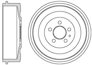 Тормозный барабан MOTAQUIP VBD663