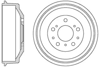 Тормозный барабан MOTAQUIP VBD664