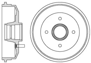 Тормозной барабан MOTAQUIP VBD668