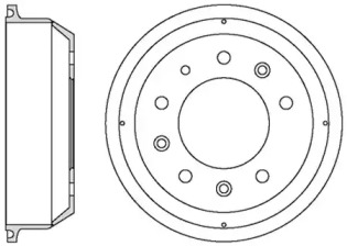 Тормозной барабан MOTAQUIP VBE631