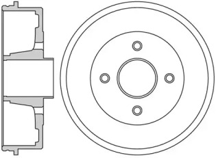 Тормозный барабан MOTAQUIP VBE653