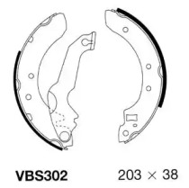 Комлект тормозных накладок MOTAQUIP VBS302