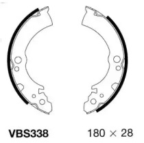 Комлект тормозных накладок MOTAQUIP VBS338