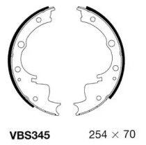 Комлект тормозных накладок MOTAQUIP VBS345