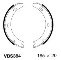 Комлект тормозных накладок MOTAQUIP VBS384