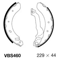 Комлект тормозных накладок MOTAQUIP VBS460