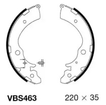 Комлект тормозных накладок MOTAQUIP VBS463