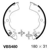 Комлект тормозных накладок MOTAQUIP VBS480