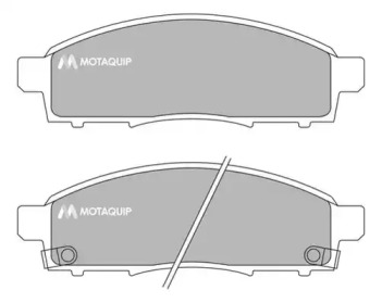 Комплект тормозных колодок MOTAQUIP LVXL1695