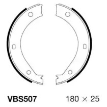 Комлект тормозных накладок MOTAQUIP VBS507