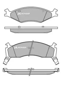 Комплект тормозных колодок MOTAQUIP LVXL181