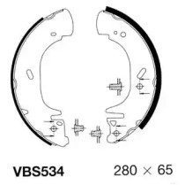 Комлект тормозных накладок MOTAQUIP VBS534