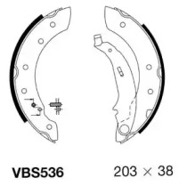 Комлект тормозных накладок MOTAQUIP VBS536