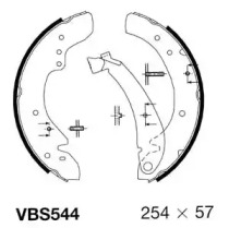 Комлект тормозных накладок MOTAQUIP VBS544