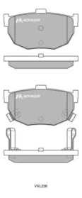 Комплект тормозных колодок MOTAQUIP LVXL236